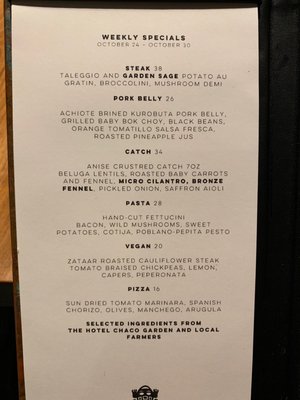 Menu photo 7 Level 5 Rooftop Restaurant Albuquerque, NM