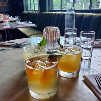 SILVIA - Peach rosemary julep Pineapple basil margarita Last Word - New American Near Me - Woodstock, New York SILVIA - Peach rosemary julep Pineapple basil margarita Last Word - New American Near Me - Woodstock, New York
