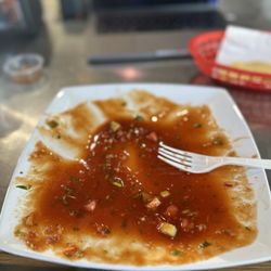 Cemiches Yoyo  - This is the Orden de ceviche. Sorry it was just so good and forgot to take a photo of the before. Just trust me, the sauce is just ooof.