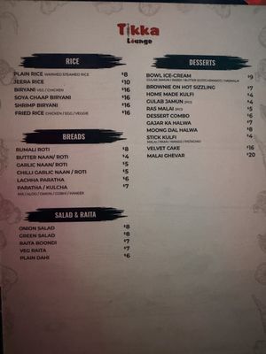 Menu photo 3 Tikka Lounge Brampton, ON Menu photo 3 Tikka Lounge Brampton, ON
