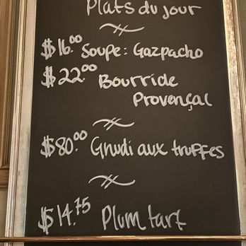 Bouchon - Special menu - French Near Me - Yountville, California