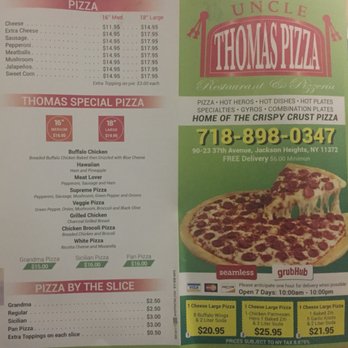 Uncle Thomas Pizza - Pizza Near Me - Queens, New York