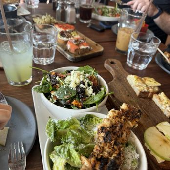 Postino Grant - Brussels salad and Cesar either chicken skewer. - Wine Bars Near Me - Tucson, Arizona