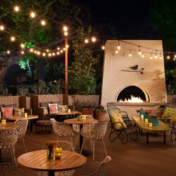 The Front Yard - Patio at night