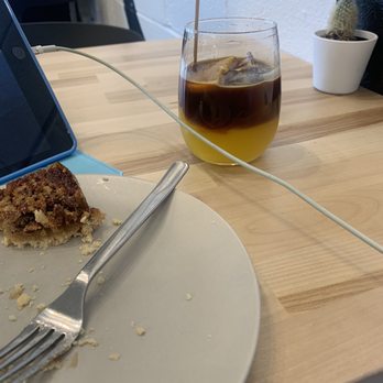 Coalescence Coffee - Mango espresso creation with some pecan pie - Coffee & Tea Near Me - Norfolk, Virginia Coalescence Coffee - Mango espresso creation with some pecan pie - Coffee & Tea Near Me - Norfolk, Virginia