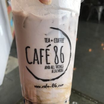 Cafe 86 - Ube milk tea with boba - Desserts Near Me - Las Vegas, Nevada
