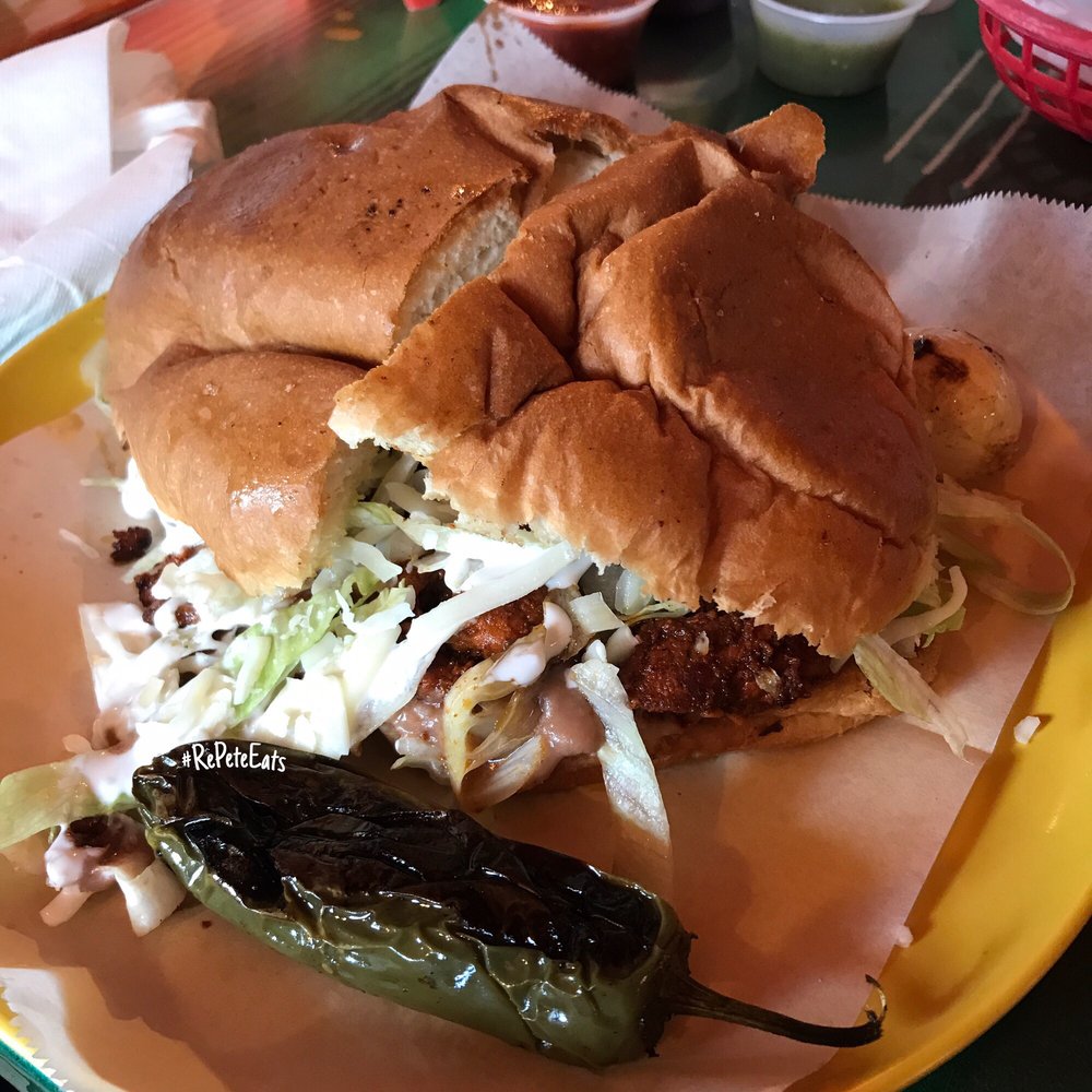 Torta with Pastor Pork Torta with Pastor Pork