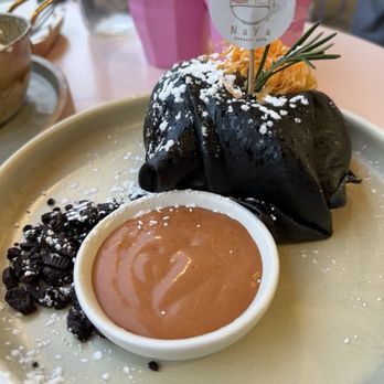 NaYa Dessert Cafe - The black Thai tea crepe - Desserts Near Me - San Jose, California