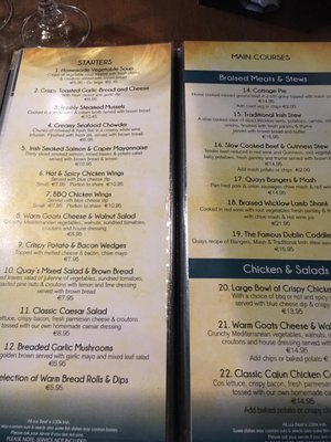 Menu photo 8 The Quays Irish Restaurant Dublin, D