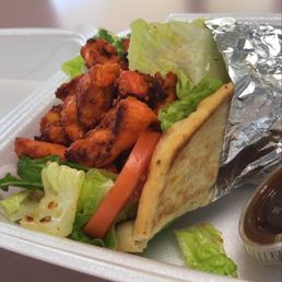 Chicken Tikka with Rice & Salad Chicken Tikka with Rice & Salad