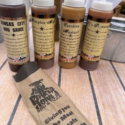 Assortment of bbq sauces Assortment of bbq sauces