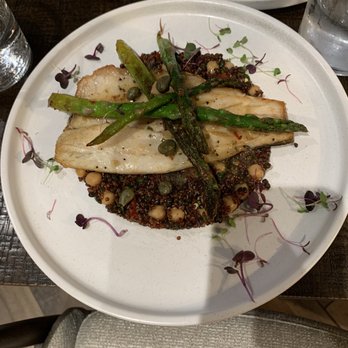 Vinya Wine & Market - Lentil quinoa salad with Branzino - Beer, Wine & Spirits Near Me - Key Biscayne, Florida Vinya Wine & Market - Lentil quinoa salad with Branzino - Beer, Wine & Spirits Near Me - Key Biscayne, Florida