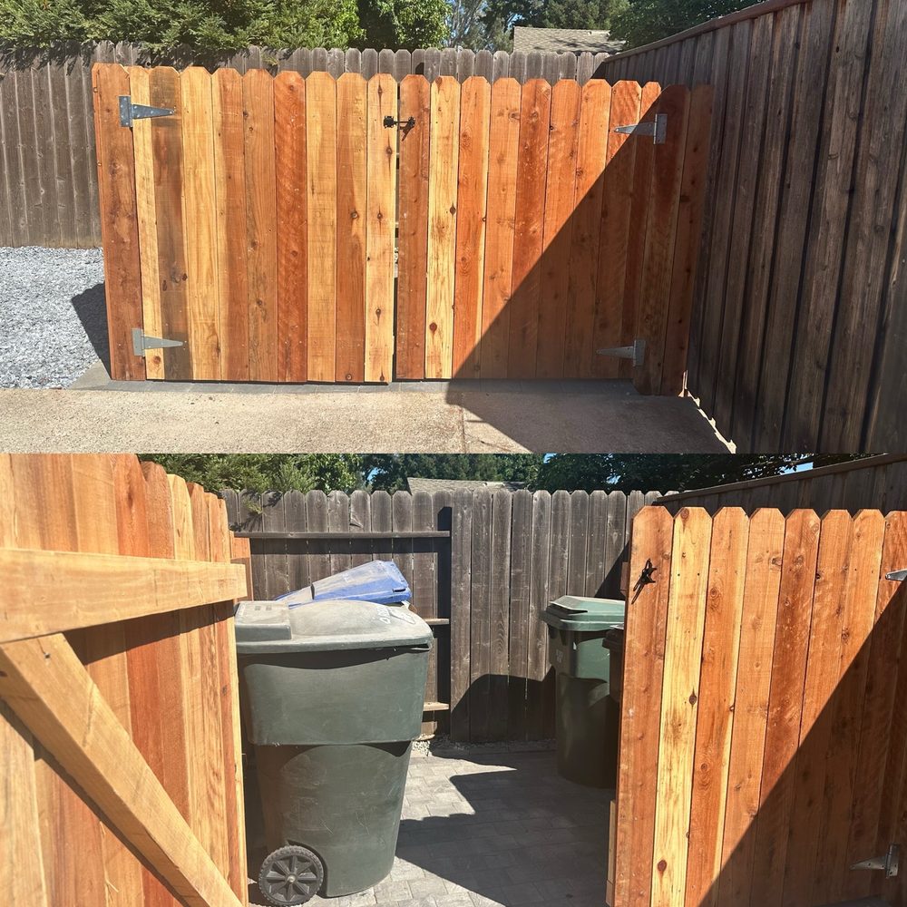 Enclosed space for my garbage bins Enclosed space for my garbage bins