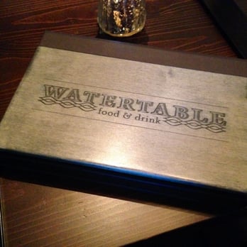 Watertable - iPad menu. - New American Near Me - Huntington Beach, California