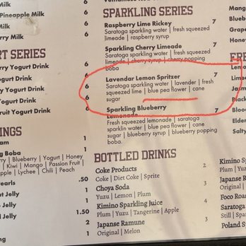 Doragon Eatery - What's supposed to be in the lavender lemon spritzer - Ramen Near Me - Ashland, Massachusetts