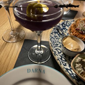 Darna Mediterranean Eatery - Lavender martini! So good!!! I had 2 - Mediterranean Near Me - Plano, Texas