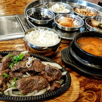 Jongro BBQ - Beef Kalbi and Soup lunch combo - Korean Near Me - New York, New York Jongro BBQ - Beef Kalbi and Soup lunch combo - Korean Near Me - New York, New York