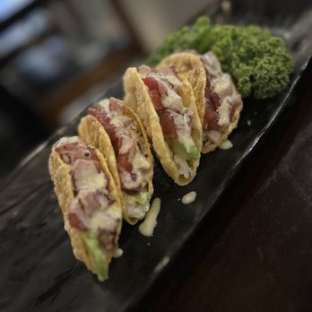 Yosuki Sushi - 4 Piece Tuna Taco - Sushi Bars Near Me - Staten Island, New York Yosuki Sushi - 4 Piece Tuna Taco - Sushi Bars Near Me - Staten Island, New York
