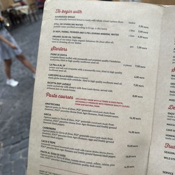 Da Enzo al 29 - Menu - Roman Near Me - Rome, RM Da Enzo al 29 - Menu - Roman Near Me - Rome, RM