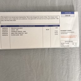 My last bill.