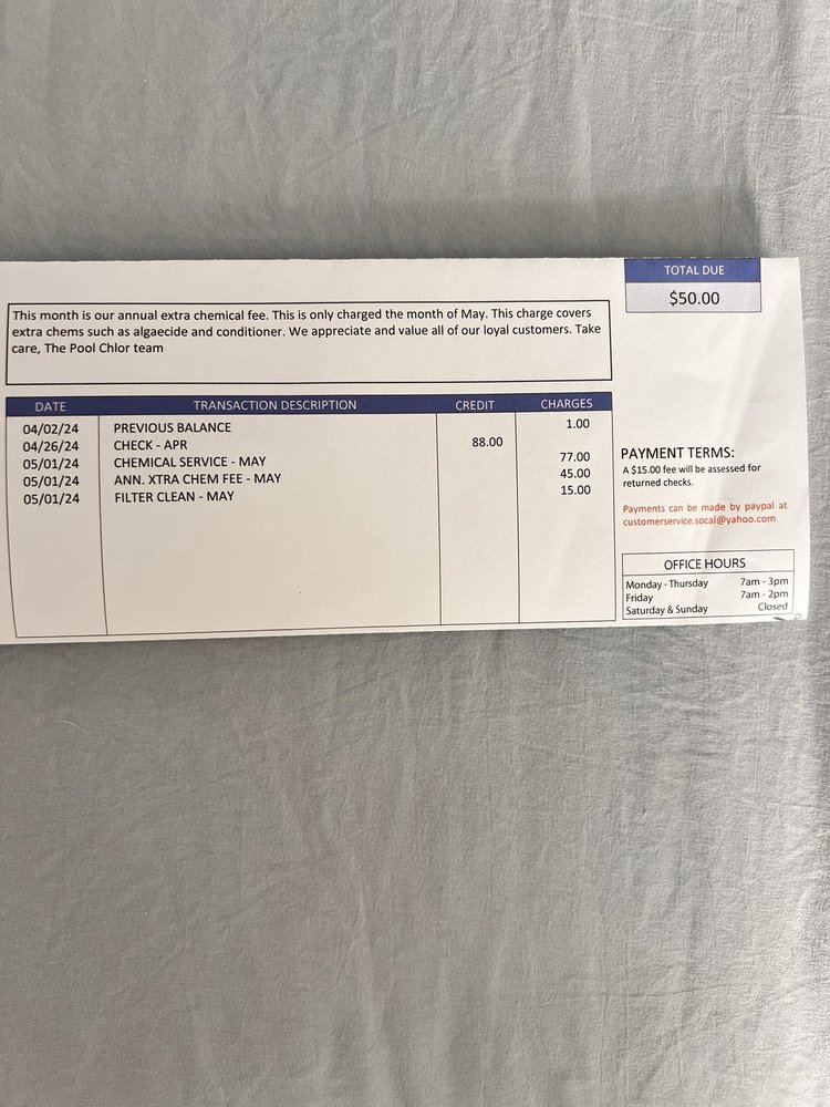 POOL CHLOR Updated September 2024 18 Photos & 11 Reviews La