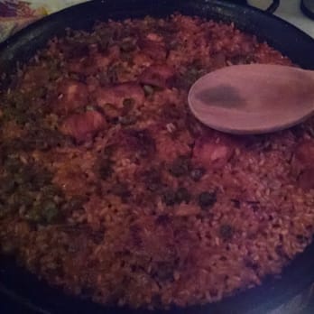 Los Pergaminos - Non seafood paella (for those of us with shellfish allergies) - Tapas Bars Near Me - Barcelona, B Los Pergaminos - Non seafood paella (for those of us with shellfish allergies) - Tapas Bars Near Me - Barcelona, B
