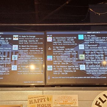 Flagship - Beer menu - Beer Bar Near Me - Santa Rosa, California