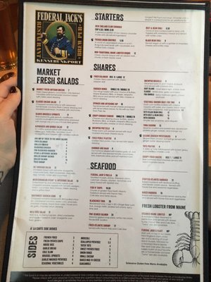 Menu photo 6 Federal Jack's Brew Pub Kennebunk, ME