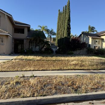 Green-R Turf - Before anything was done to yard. - Artificial Turf Near Me - Corona, California