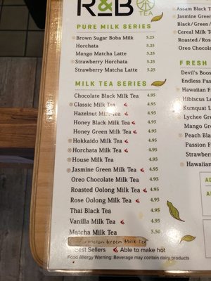 Menu photo 7 R&B Tea Huntington Beach, CA