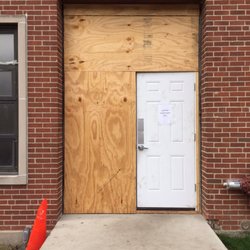 Accurate Security & Lock - Temporary door until new frame and new doors ready. Install new frame new door and hardware new electronic lock ballistic glass