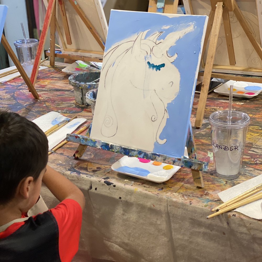 Canvas and Coffee - Sofia's best friend showing some skills - Paint & Sip Near Me - Los Ranchos, New Mexico Canvas and Coffee - Sofia's best friend showing some skills - Paint & Sip Near Me - Los Ranchos, New Mexico