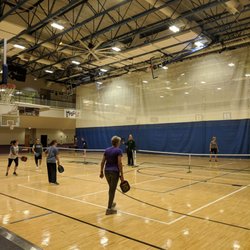 First Methodist Church - I was asked to play Pickle ball. Similar to human ping-pong/tennis/racquet ball.