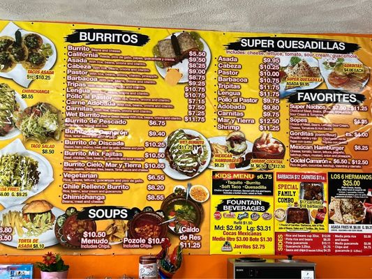 Menu photo 3 Los 6 Hermanos Bernalillo, NM