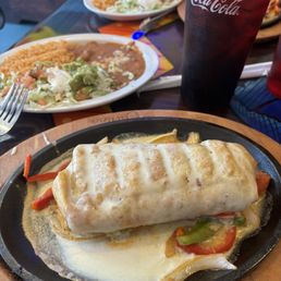 Chimichanga on the Grill - I always get it with steak