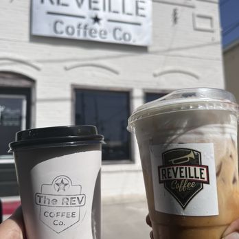 Reveille Coffee - Pumpkin spice lattes with cheesecake cold foam. - Coffee & Tea Near Me - Sinton, Texas Reveille Coffee - Pumpkin spice lattes with cheesecake cold foam. - Coffee & Tea Near Me - Sinton, Texas