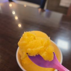 Italian Ice with Mango & Orange Cream
