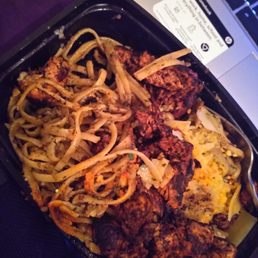 This is the chicken Alfredo. Look how dry it is This is the chicken Alfredo. Look how dry it is