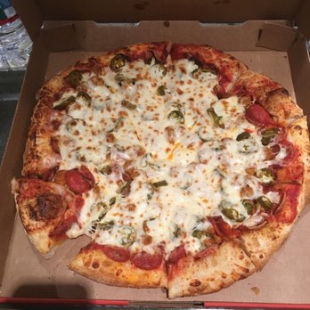 Happy's Pizza - This is supposed to be double baked. The crust is not cooked all the way through... - Pizza Near Me - Commerce Twp, Michigan Happy's Pizza - This is supposed to be double baked. The crust is not cooked all the way through... - Pizza Near Me - Commerce Twp, Michigan
