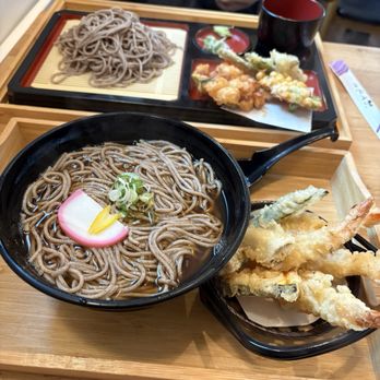 Sobakatsu - We split the cold soba/tempura set and the hot soba/tempura set! Perfect amount of food for 2 people - Japanese Near Me - San Francisco, California Sobakatsu - We split the cold soba/tempura set and the hot soba/tempura set! Perfect amount of food for 2 people - Japanese Near Me - San Francisco, California