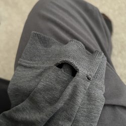 L.L.Bean - Shirt sleeve with holes in seam. Other are is the same.