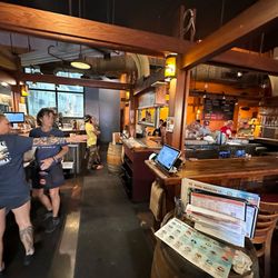 Kona Brewing - Servers at the kitchen station