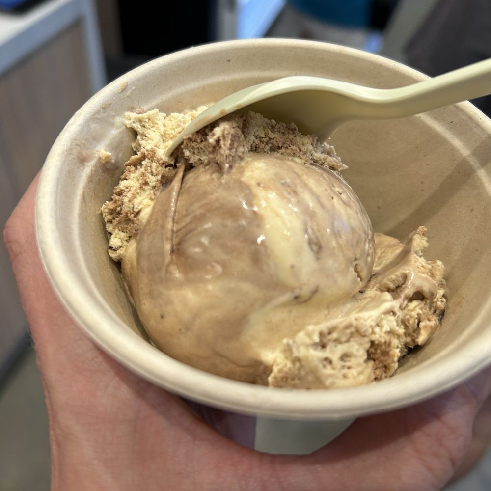 Peanut butter, chocolate caramel... I think? Peanut butter, chocolate caramel... I think?