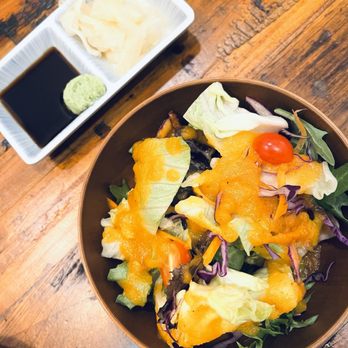 Koi Sushi Izakaya - Complimentary salad - Sushi Bars Near Me - Carrollton, Texas