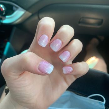 Q Nail Lounge - Dip Manicure with airbrushed white ombré! - Nail Salons Near Me - Tucson, Arizona Q Nail Lounge - Dip Manicure with airbrushed white ombré! - Nail Salons Near Me - Tucson, Arizona