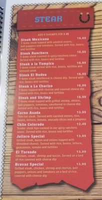 Menu photo 5 El Rodeo Mexican Restaurant Sedalia, MO