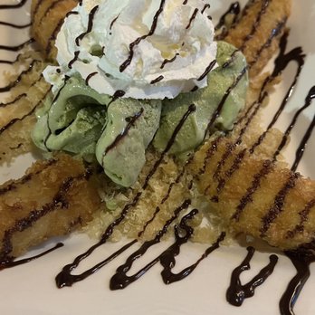 Little Madfish - Fried banana with matcha ice cream - Japanese Near Me - Fremont, California