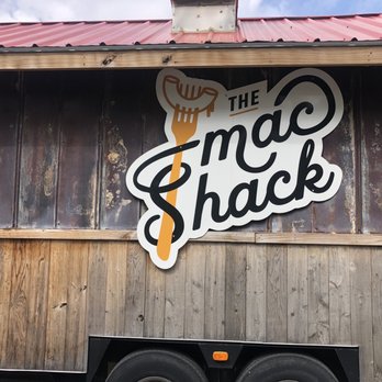 The Mac Shack - a large sign on the side of the building - Food Trucks Near Me