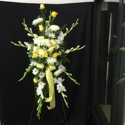Veronica Shoemaker Florist - This is a standing sympathy spray