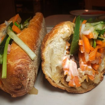 Pho Saigon - Tofu banh mi.  Love it. Its a marinated tofu. - Vietnamese Near Me - Hackensack, New Jersey